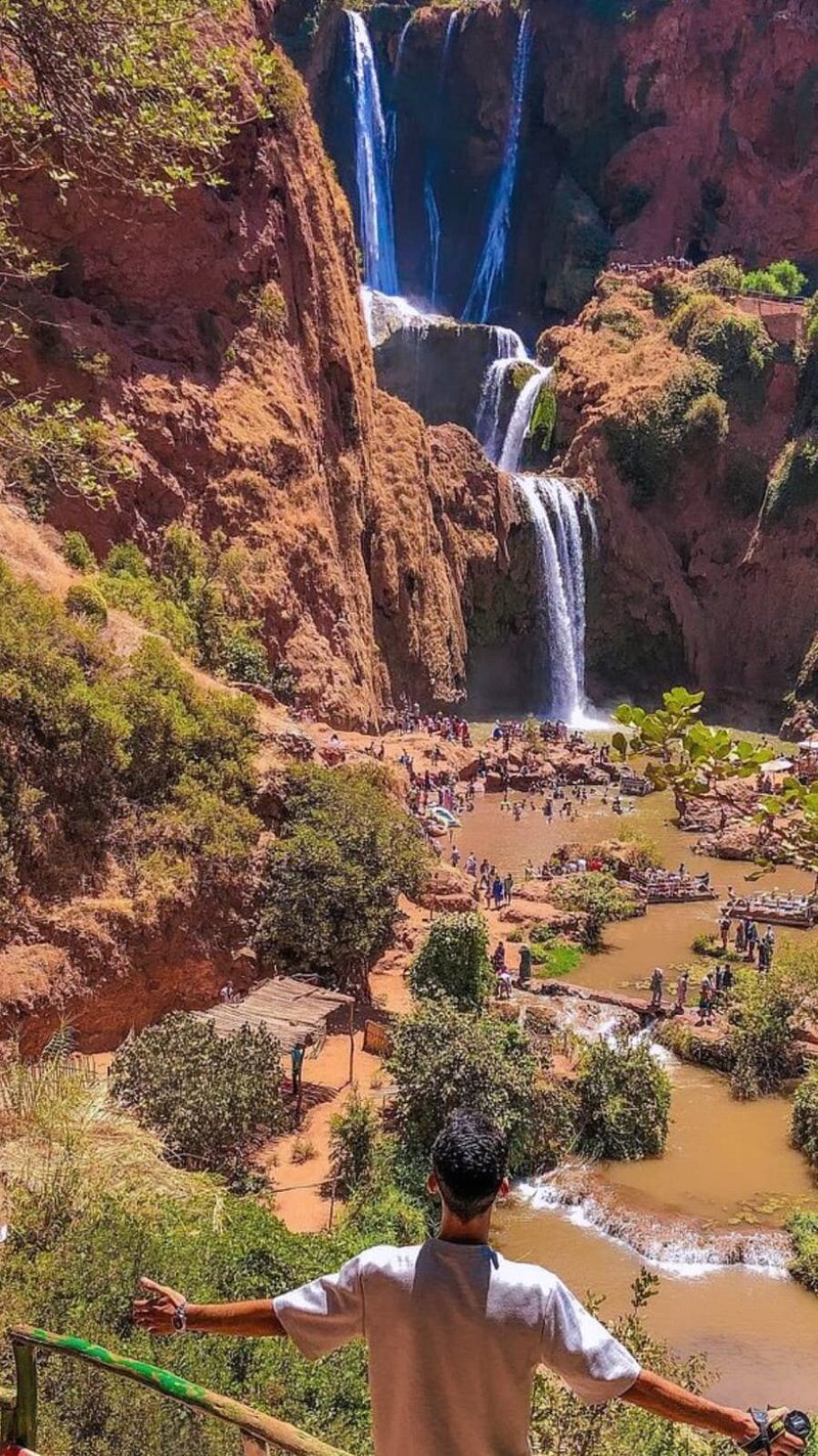 Marrakech : Ouzoud Waterfalls, Guided Mountain Tour & Boat Ride